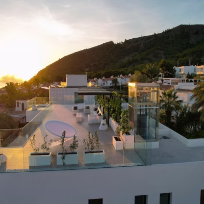 Amanecer en el solarium